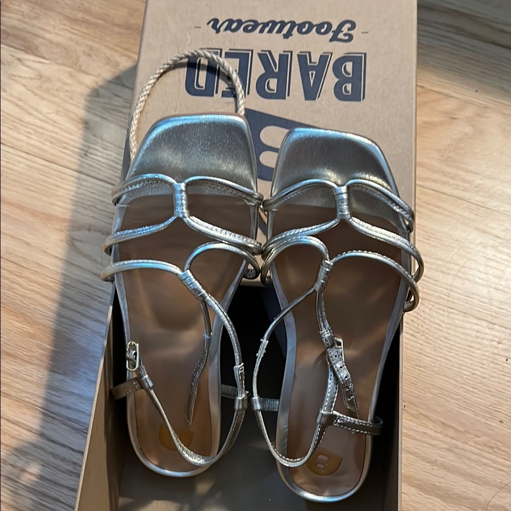 EUC Bared Footwear Munia Gold Sandals